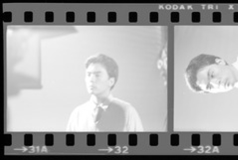 Negative film strip for Farewell to Manzanar scene stills (ddr-densho-317-162)