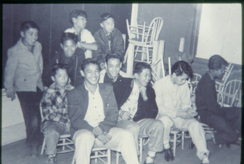 Group of boys sitting (ddr-densho-330-189)