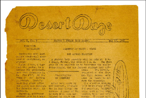 Desert daze, vol. 1, no. 2 (May 27, 1943) (ddr-csujad-35-3)