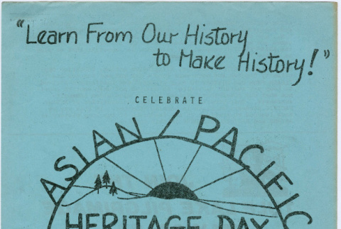Flyer for Asian/Pacific Heritage Day (ddr-densho-444-156)