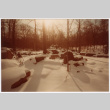 Snowy rocks in forest (ddr-densho-377-2585)