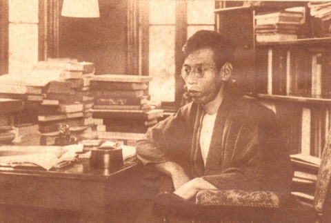 A man at his desk (ddr-njpa-4-2838)