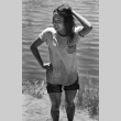 Julie Asami after being thrown in a lake (ddr-densho-336-572)