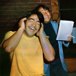 Robert Hanashiro and Ann Shimakawa during skit night (ddr-densho-336-740)