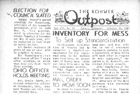 Rohwer Outpost Vol. III No. 35 (October 30, 1943) (ddr-densho-143-112)