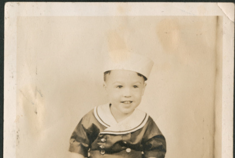 Boy in sailor suit (ddr-densho-316-208)