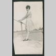 girl on outdoor staircase (ddr-densho-378-694)