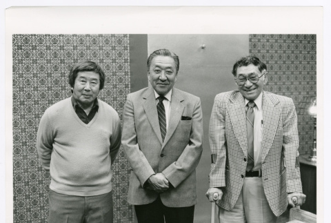 Portrait of three men (ddr-densho-1007-430)