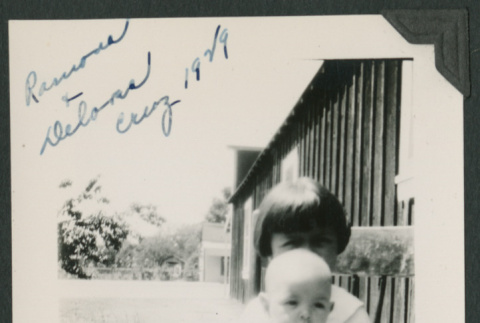 girl and baby on chair (ddr-densho-378-740)