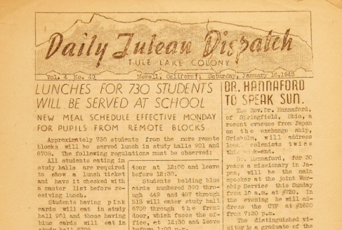 Tulean Dispatch Vol. 4 No. 49 (January 16, 1943) (ddr-densho-65-136)