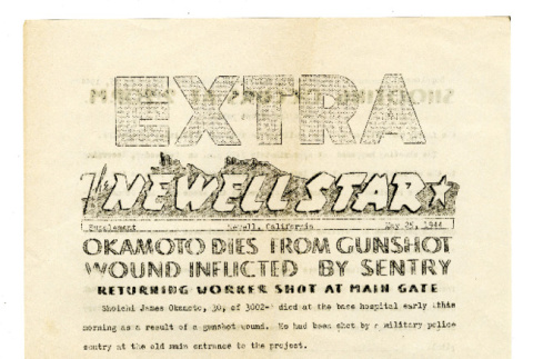 Newell star, extra, supplement (May 25, 1944) (ddr-csujad-34-3)