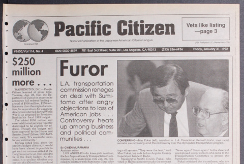 Pacific Citizen, Vol. 114, No. 4 (January 31, 1992) (ddr-pc-64-4)