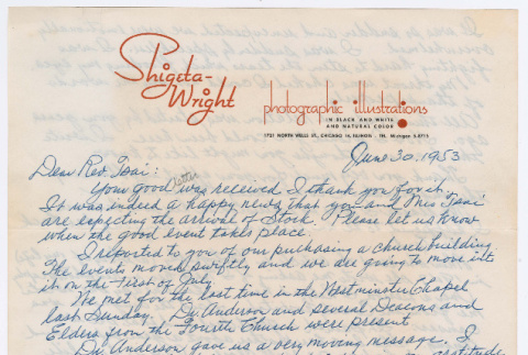 Letter from Harry K. Shigeta to Ai Chih Tsai (ddr-densho-446-68)