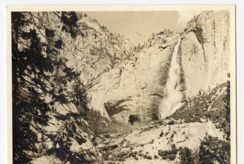 View of two waterfalls (ddr-densho-542-831)