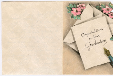 Celebratory graduation card (ddr-densho-540-5)