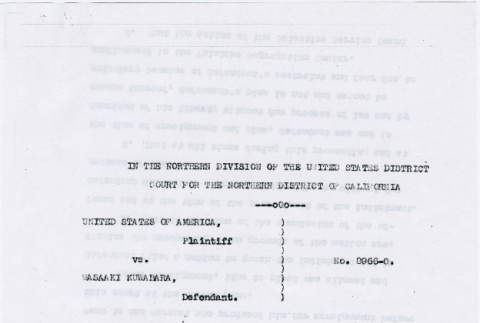 Motion to Quash Indictment and for Dismissal of Proceeding (ddr-densho-122-429)