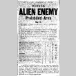 Warning to Aliens (February 15, 1942) (ddr-densho-56-625)