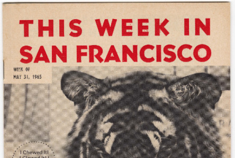 Cover of This Week in San Francisco with advertisement for Takahashis (ddr-densho-424-215)