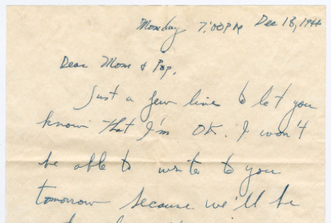 Letter from Tadashi Ishida to Mr. & Mrs. Y Ishida (ddr-densho-535-100)