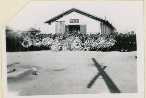Mourners at Yai Masunaga's funeral (ddr-densho-37-1759)