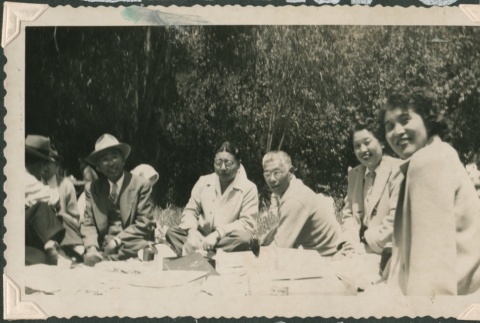 Group at a Buddhist Church picnic (ddr-densho-321-1006)