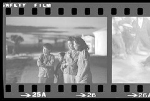 Negative film strip for Farewell to Manzanar scene stills (ddr-densho-317-141)