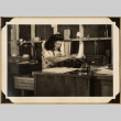 Kiyo working at a typewriter (ddr-densho-542-535)