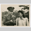 Mitsuye Takemiya and Charles Roeslin Jr. at Imperial Palace (ddr-densho-550-32)