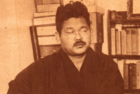 Kan Kikuchi in his office (ddr-njpa-4-408)