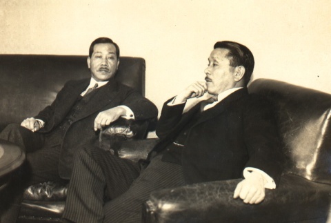Tamekichi Ota meeting with Koki Hirota (ddr-njpa-4-1930)