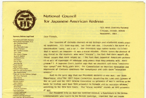 National Council for Japanese American Redress Newsletter (ddr-densho-352-76)