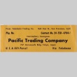 Packing label for Takahashi Trading Company (ddr-densho-424-705)