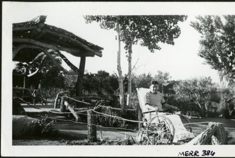 Manzanar, garden, hospital patient. (ddr-densho-343-117)