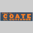 Vote for Coate sticker (ddr-densho-433-254)