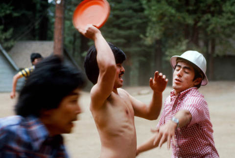 Campers playing frisbee (ddr-densho-336-920)