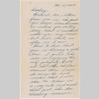 Letter from Alvin Uchiyama to Kathleen Koga Uchiyama (ddr-densho-406-53)