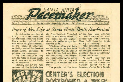 Santa Anita pacemaker, vol. 1, no. 12 (May 29, 1942) (ddr-csujad-55-1244)