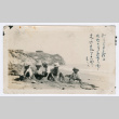 Jun, Akira, and Susumu Miyoshi at beach (ddr-densho-480-95)