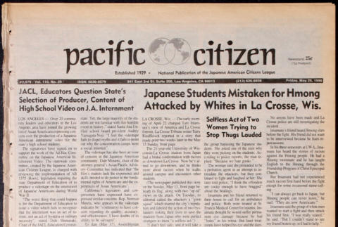 Pacific Citizen, Vol. 110, No. 20 (May 25, 1990) (ddr-pc-62-20)