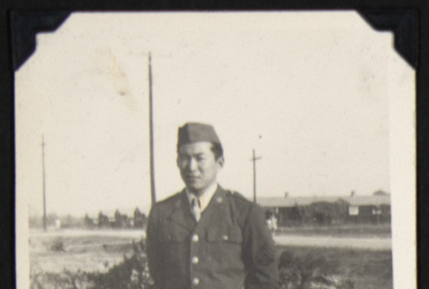 Man in military uniform (ddr-densho-542-611)