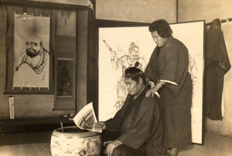 Minanogawa Tozo and a man (ddr-njpa-4-956)