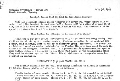 Heart Mountain Sentinel Supplement Series 105 (July 30, 1943) (ddr-densho-97-328)