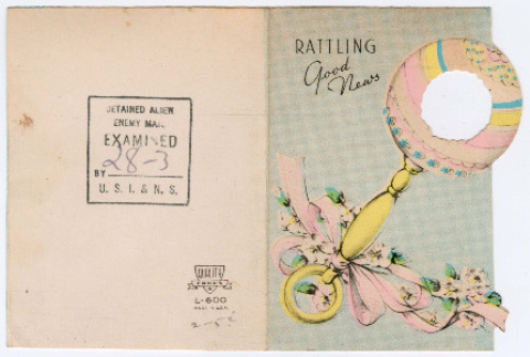 Birth announcement (ddr-densho-540-156)