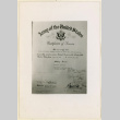 George Furutono certificate of service (ddr-densho-37-1016)