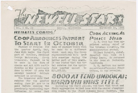 The Newell Star, Vol. I, No. 29 (September 14, 1944) (ddr-densho-284-35)