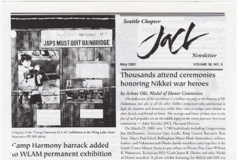 Seattle Chapter, JACL Reporter, Vol. 38, No. 5, May 2001 (ddr-sjacl-1-489)
