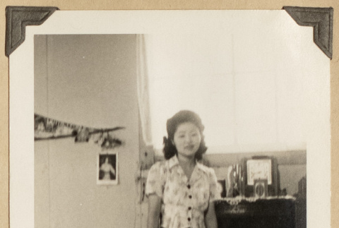 Margaret inside a home (ddr-densho-542-525)