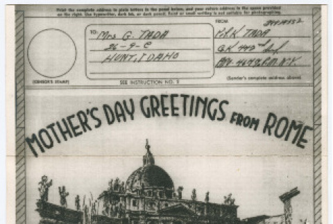 Mother's Day card (ddr-densho-540-17)