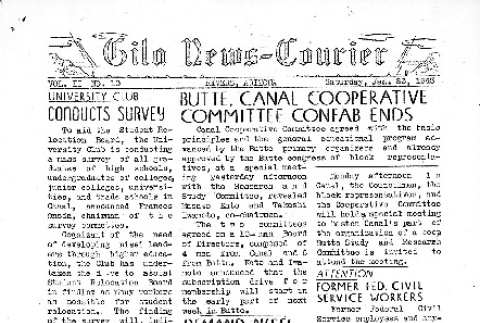 Gila News-Courier Vol. II No. 10 (January 23, 1943) (ddr-densho-141-44)