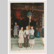 Mitsuye Yabe and Friends Outside a Shrine (ddr-ohs-1-206)